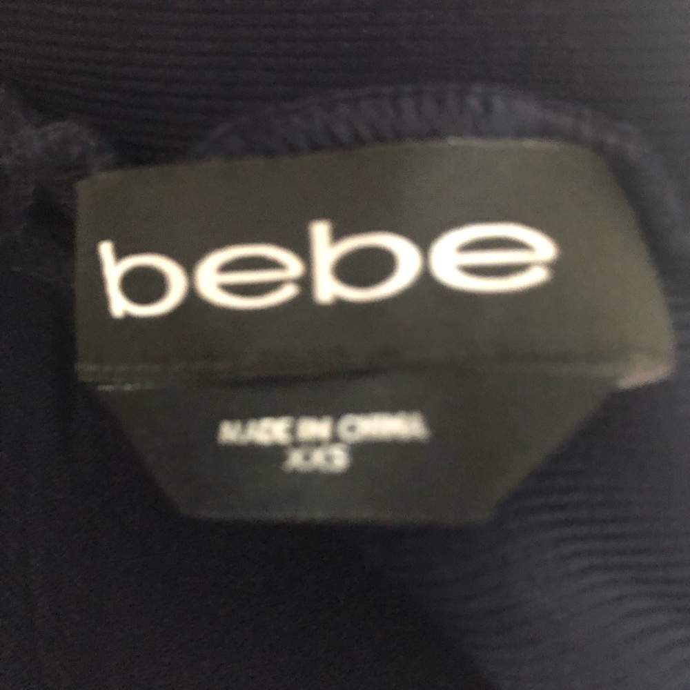 Bebe Navy Blue Embellished Bandage Dress - Picture 3 of 3